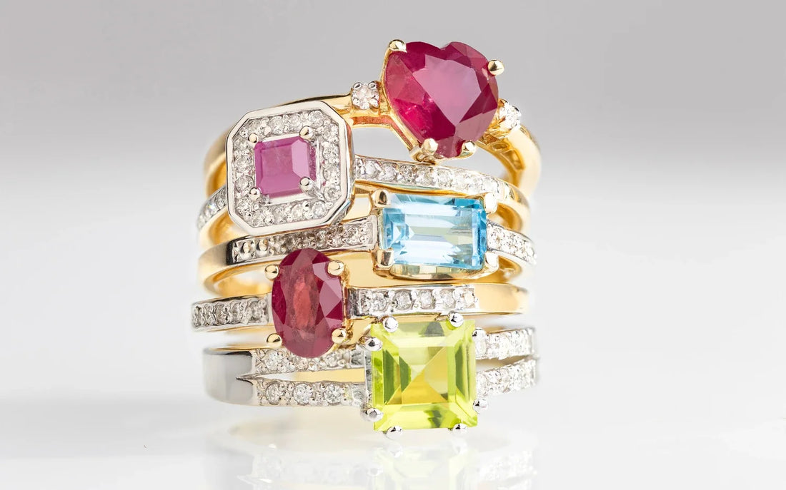 Image showing rings with various gemstones