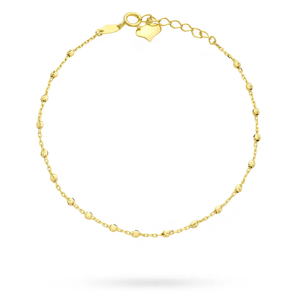 Náramek ze 14karátového zlata je zabalen v elegantní černé krabičce a dárkové tašce. Naše šperky jsou opatřeny štítkem s ryzostí.