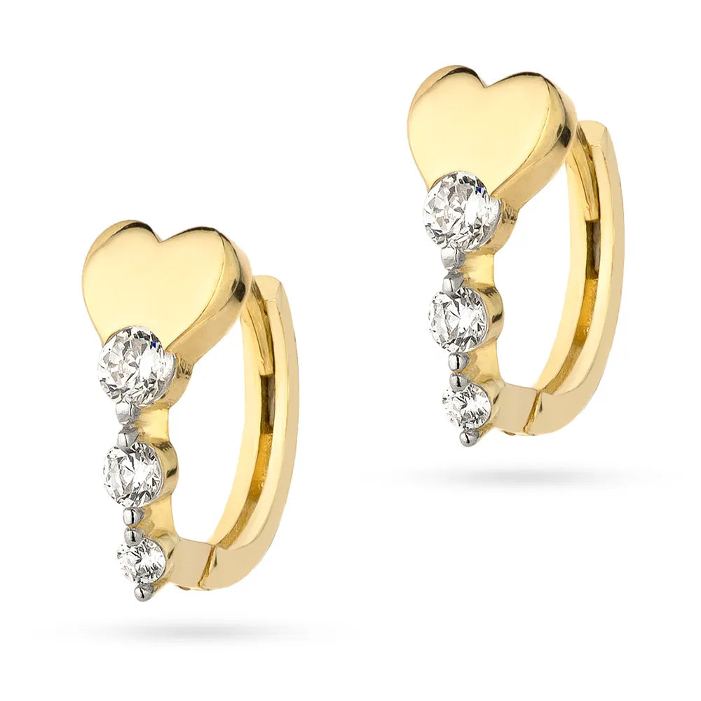 Les boucles d'oreilles en or 14 carats sont un accessoire exclusif. Les boucles d'oreilles en or Gremari sont présentées dans un écrin élégant.