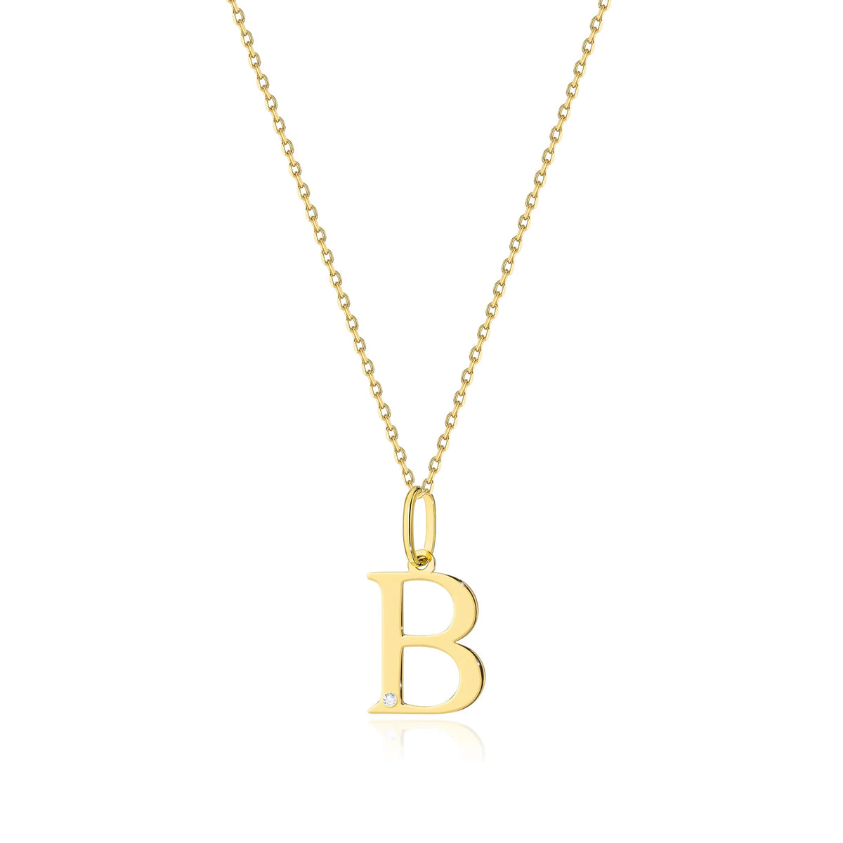 Collier en or rose 14 carats avec diamant de 0,005 ct. Cadeau excellent. L'authenticité du diamant est confirmée par un certificat.