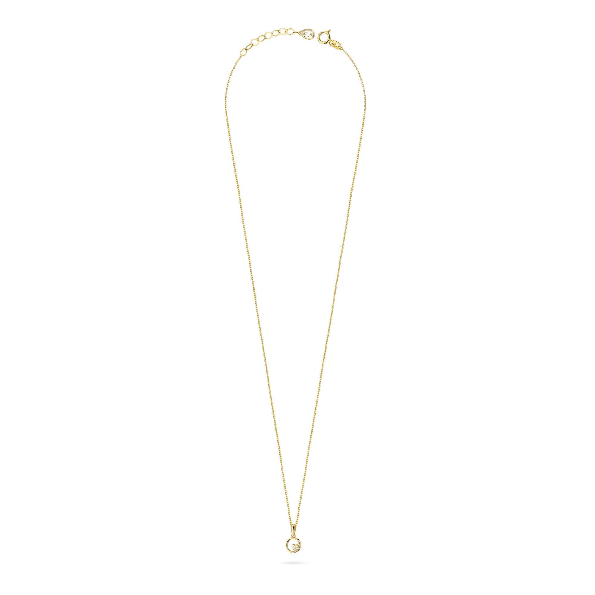 14k Gold (585) Halskette | Herzförmiger Anhänger & Zirkonia | GREMARI Schmuck
