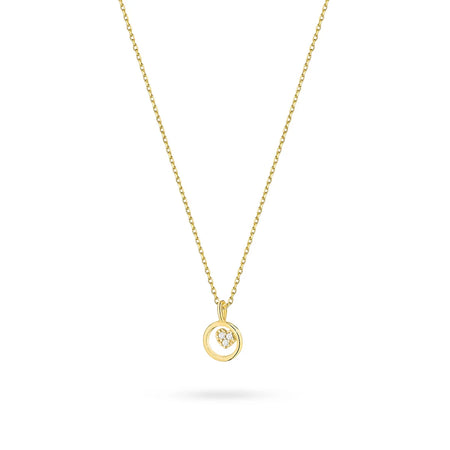 14k Gold (585) Halskette | Herzförmiger Anhänger & Zirkonia | GREMARI Schmuck