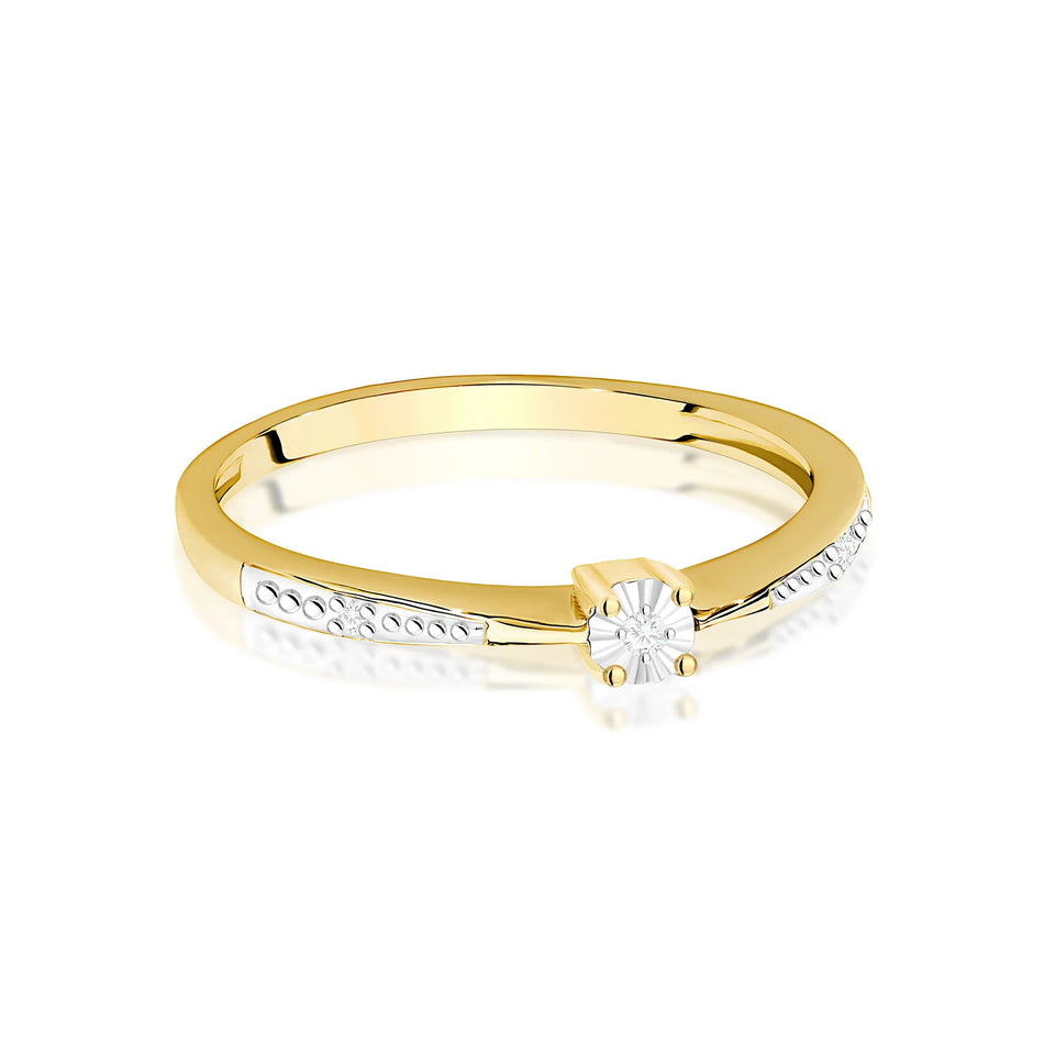 14K (585) Gold Ring | 0.02ct Diamonds | GREMARI Jewelr