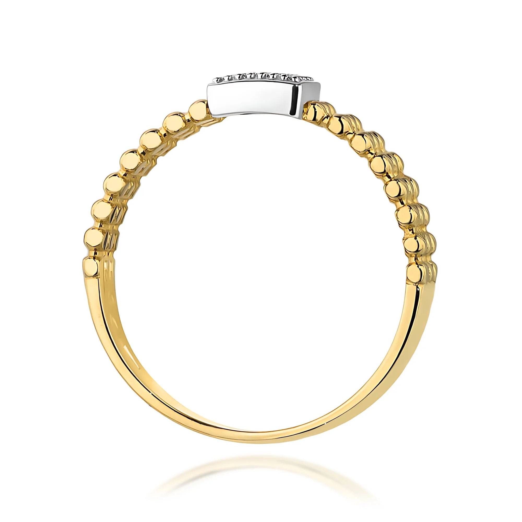 14K Gold Ring | 0.08ct Black Diamonds | GREMARI Jewelry