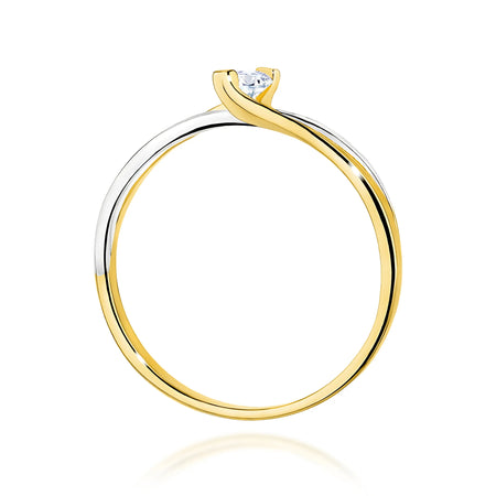 14k (585)Gold Rings | 0.10ct and 0.03ct Diamonds | GREMARI Jewelry
