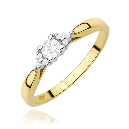 14k (585) Gold Rings | 0.10ct and 0.03ct Diamonds | GREMARI Jewelry
