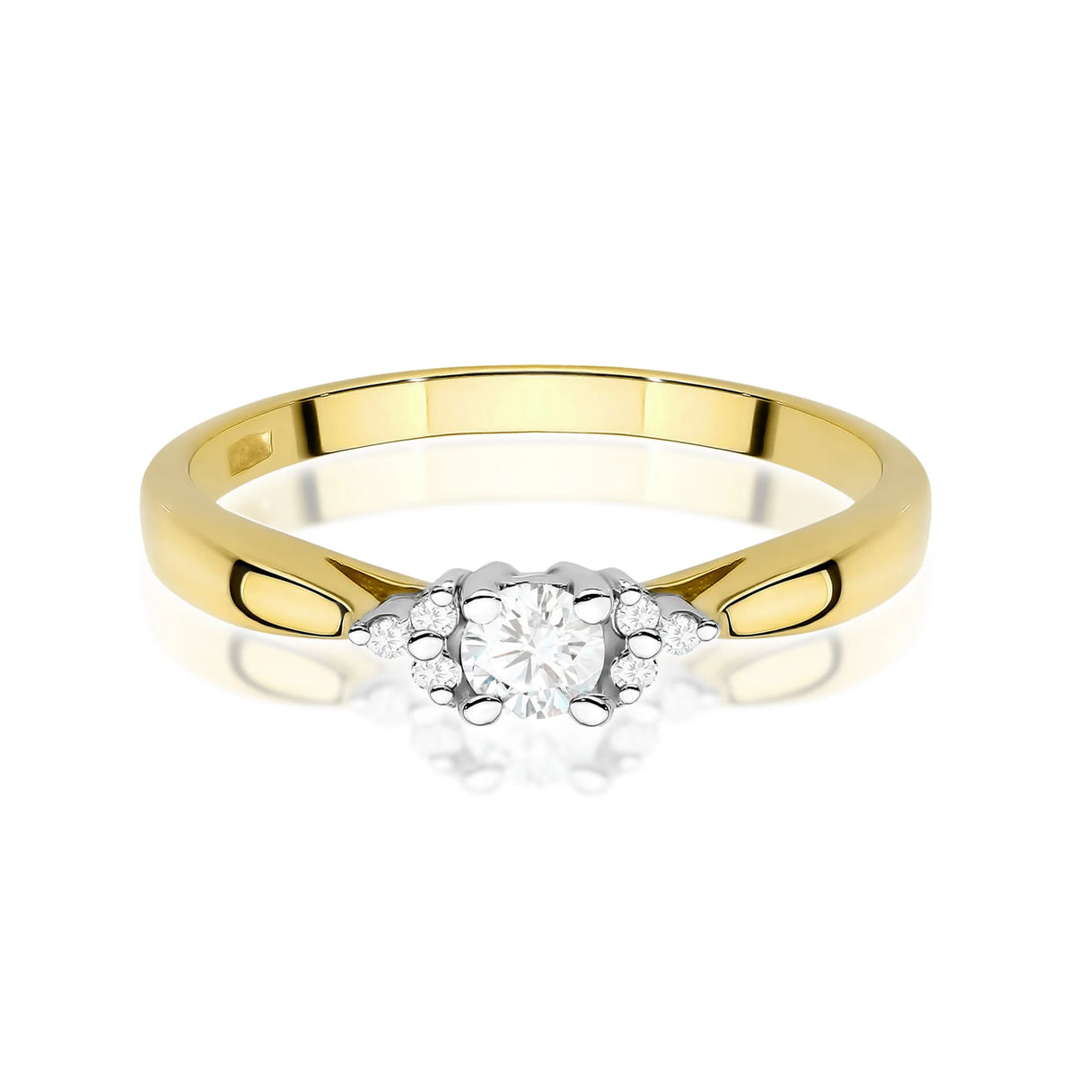 14k (585) Gold Rings | 0.10ct and 0.03ct Diamonds | GREMARI Jewelry
