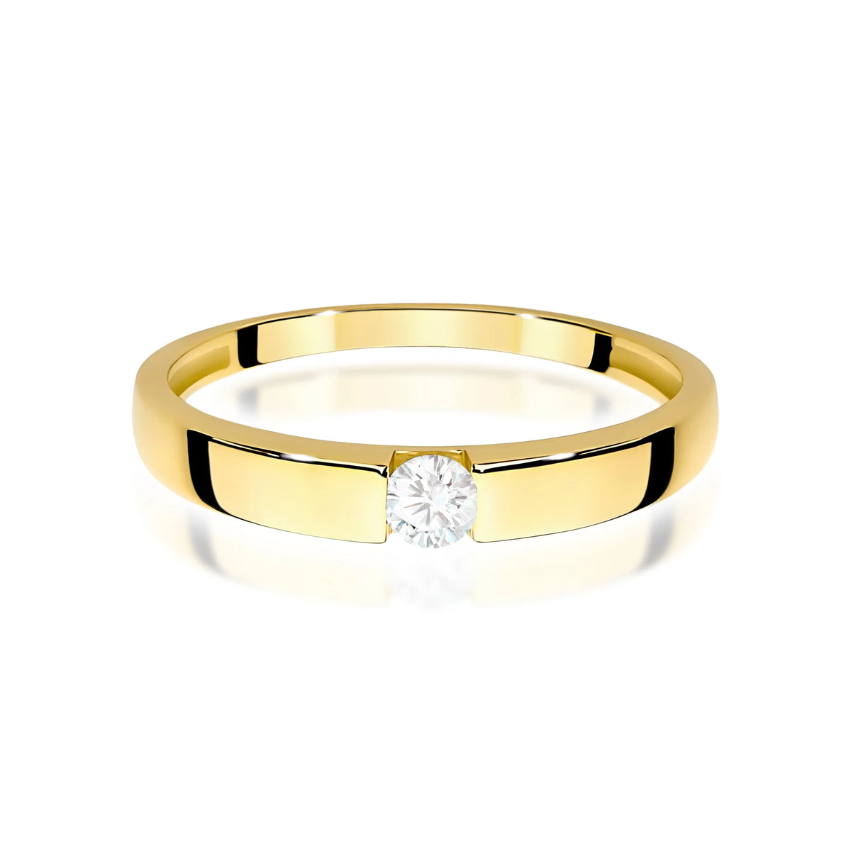 14k (585) Gold Rings | 0.12ct Diamond | GREMARI Jewelry
