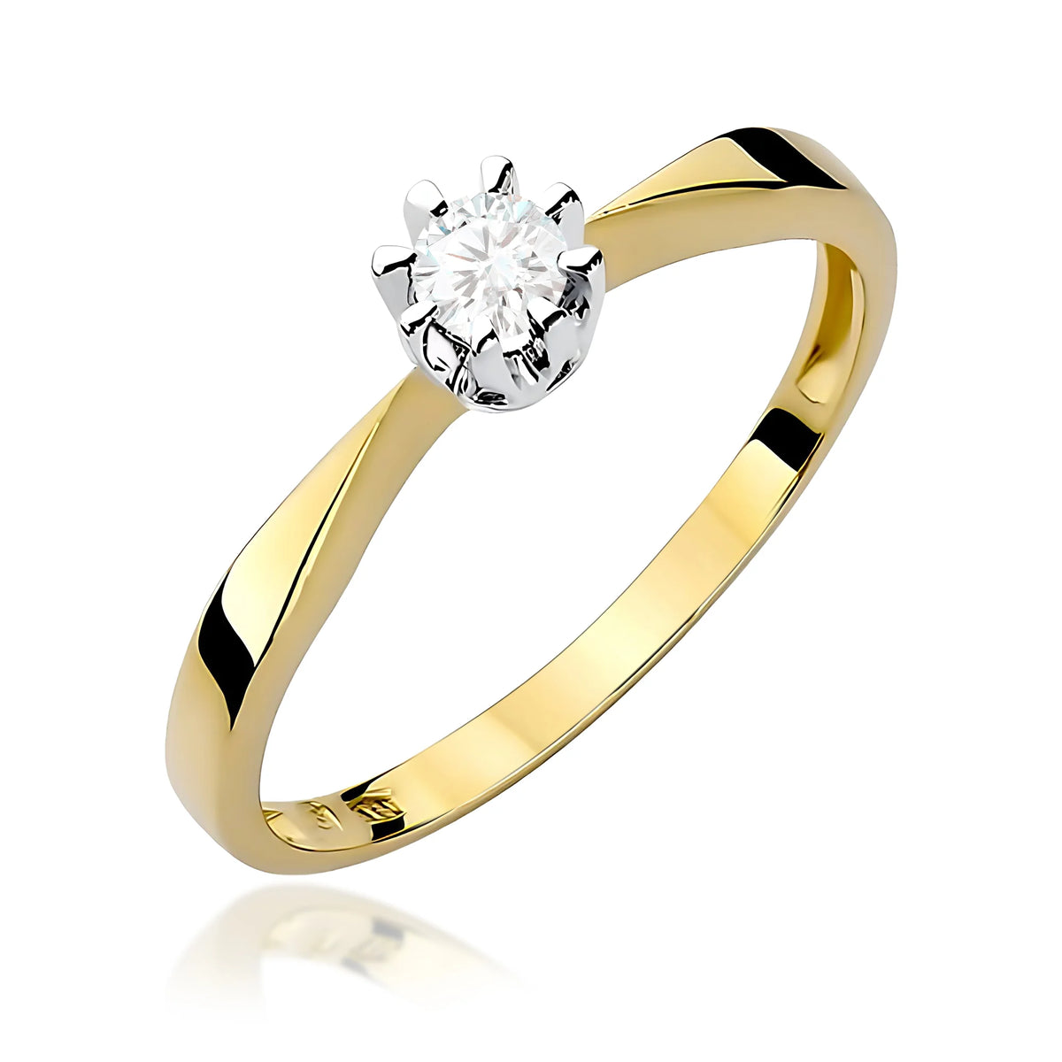 14k (585) Gold Ring | 0.15ct Diamond | GREMARI Jewelry