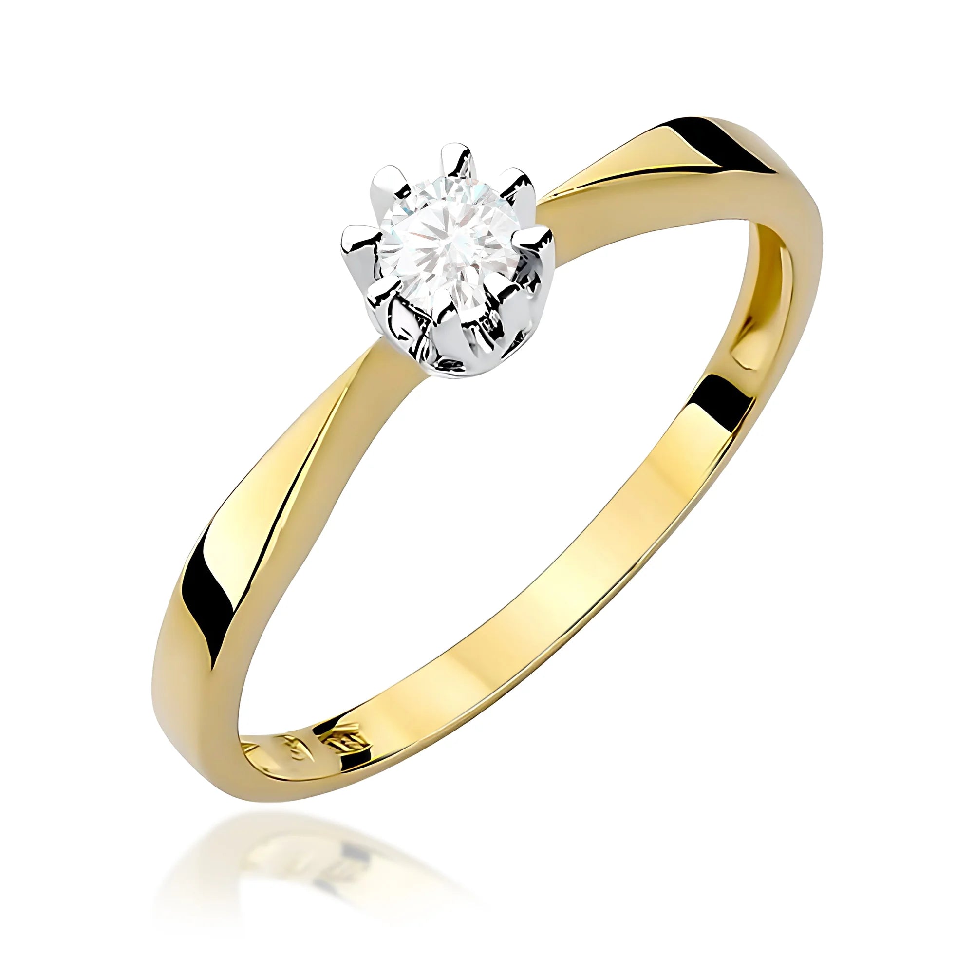 14k (585) Gold Ring | 0.15ct Diamond | GREMARI Jewelry