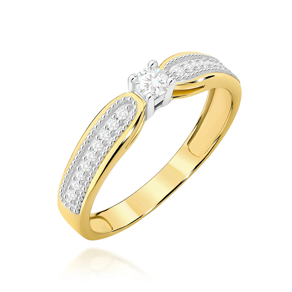 14k (585) Gold Rings | 0.15ct Tansanit and 0.09ct Diamonds | GREMARI Jewelry
