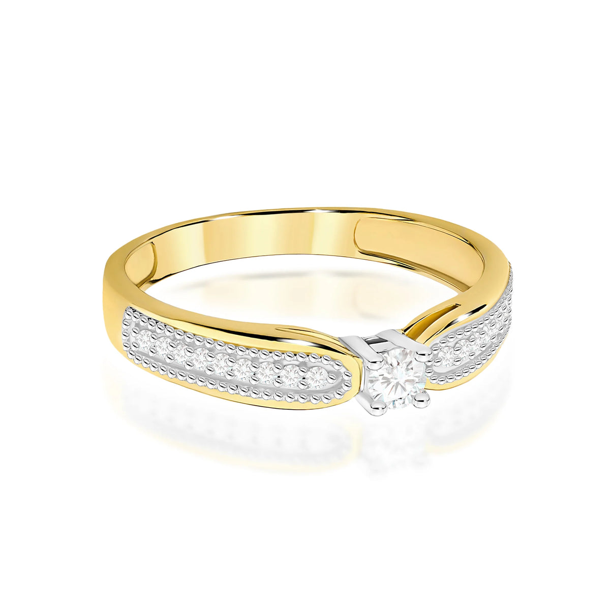 14k (585) Gold Rings | 0.15ct Tansanit and 0.09ct Diamonds | GREMARI Jewelry
