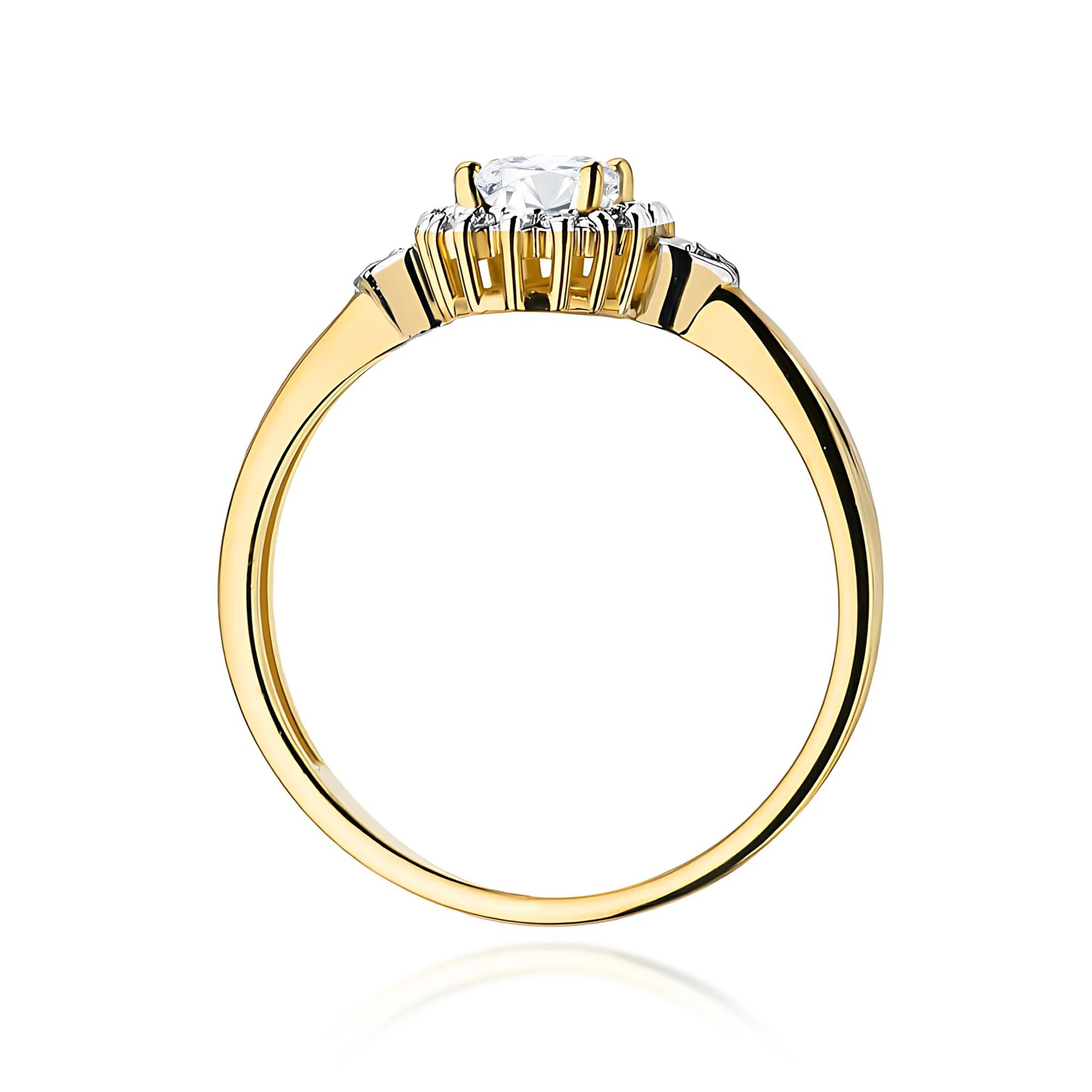 14K (585) Gold Ring | 0.40ct and 0.10ct Lab-diamonds| GREMARI Jewelry
