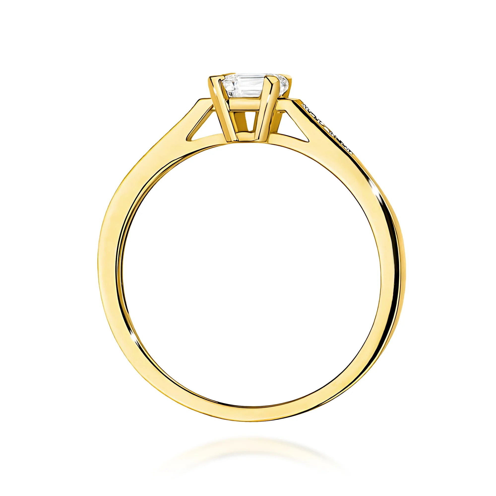 14k (585) Gold Rings | 0.60ct and 0.04ct Lab-diamonds | GREMARI Jewelry
