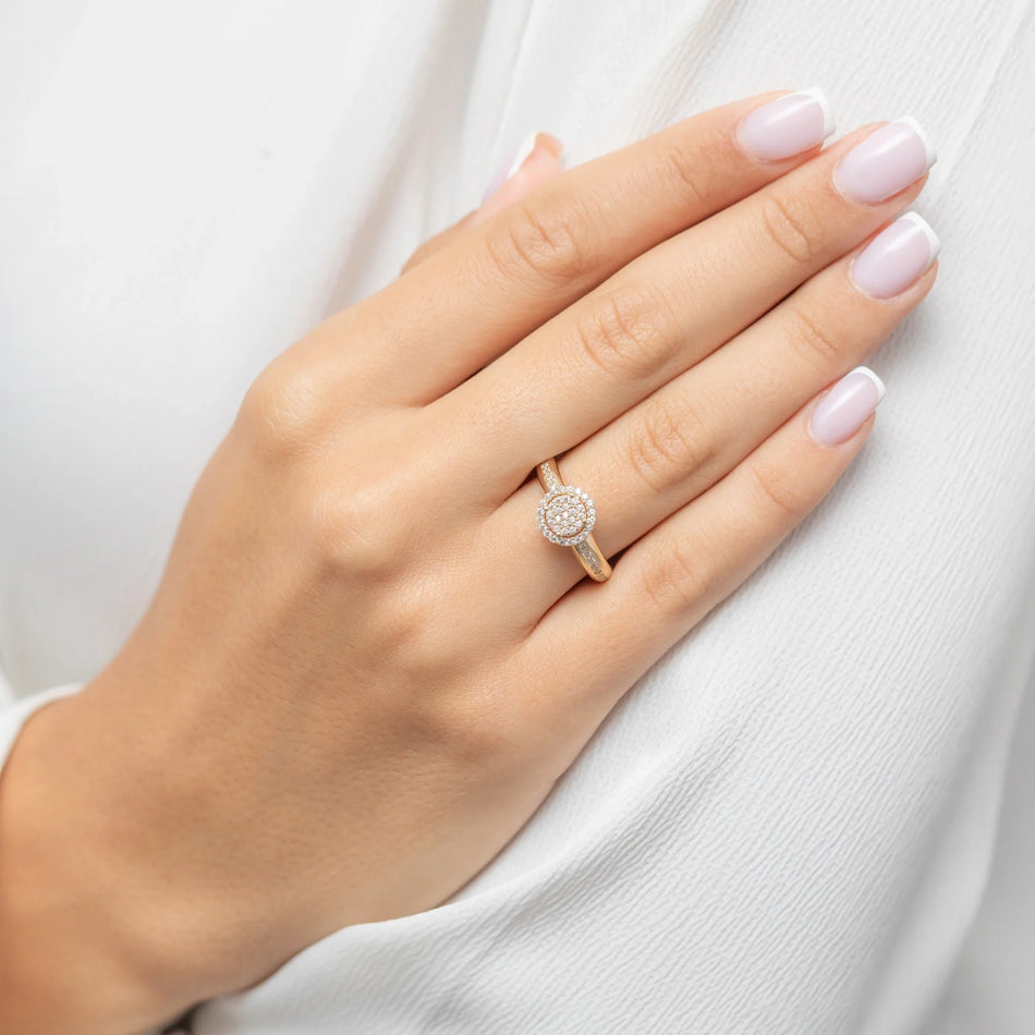 14k Gold (585) Ring | Zirconia Set | GREMARI Jewelry