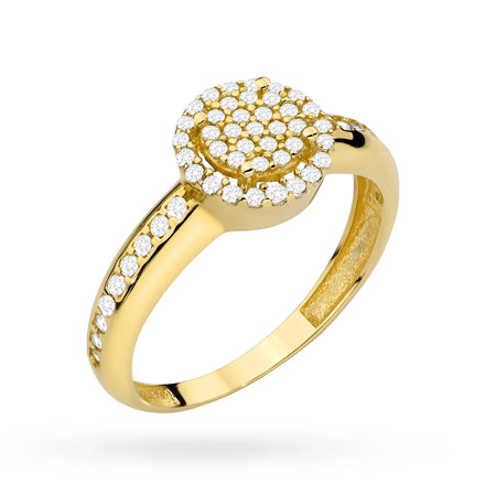 Bague en or 14 carats (585) | Sertie de zirconia | Bijoux GREMARI