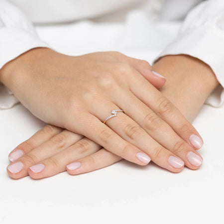 Bague en or 14 carats (585) | Zirconia serti | Bijoux GREMARI