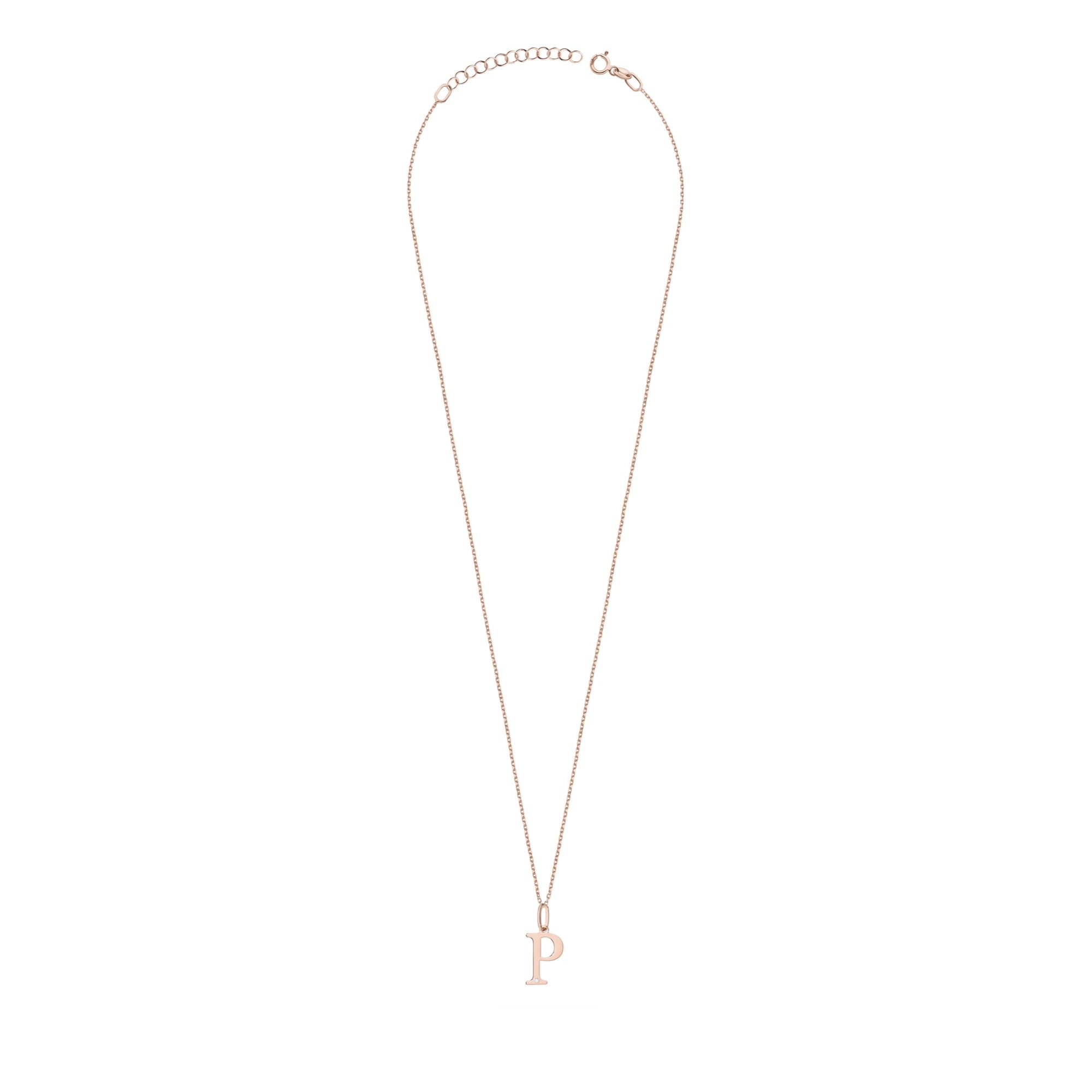 14-carat rose gold necklace with 0.005ct diamond. Excellent gift. Authenticity of diamond is confirmed by a certificate.