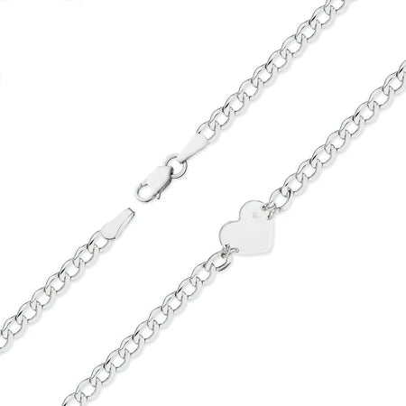 This white gold bracelet with a 0.005ct diamond, embodies timeless beauty. Set in 14k(585) white gold, this gemstone combines elegance and durability. Is perfect for a gift