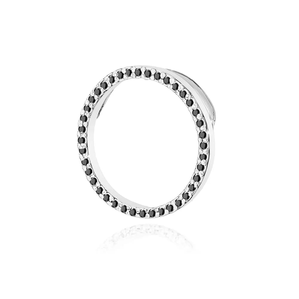 zlatý přívěsek s 0,20ct černými diamanty z0442-dib-01