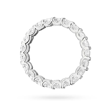 Prsten z bílého zlata 14k (585) s diamanty o hmotnosti 0,08 ct. Skvělý jako dárek.