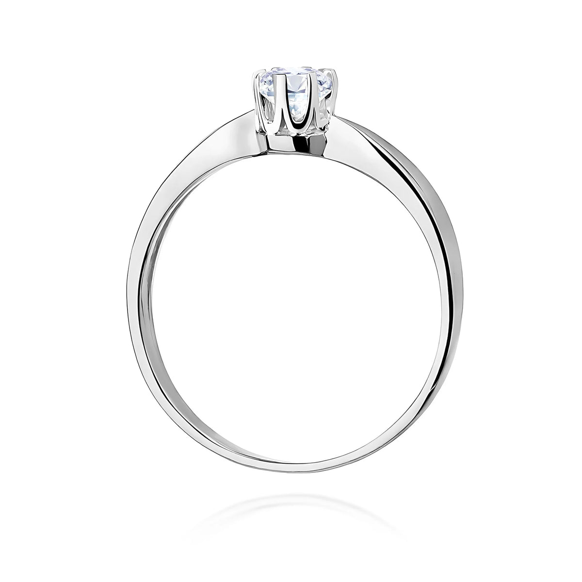 14k (585) White Gold Ring | 0.25ct Diamond | GREMARI Jewelry
