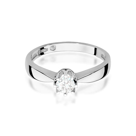 14k (585) White Gold Ring | 0.25ct Diamond | GREMARI Jewelry
