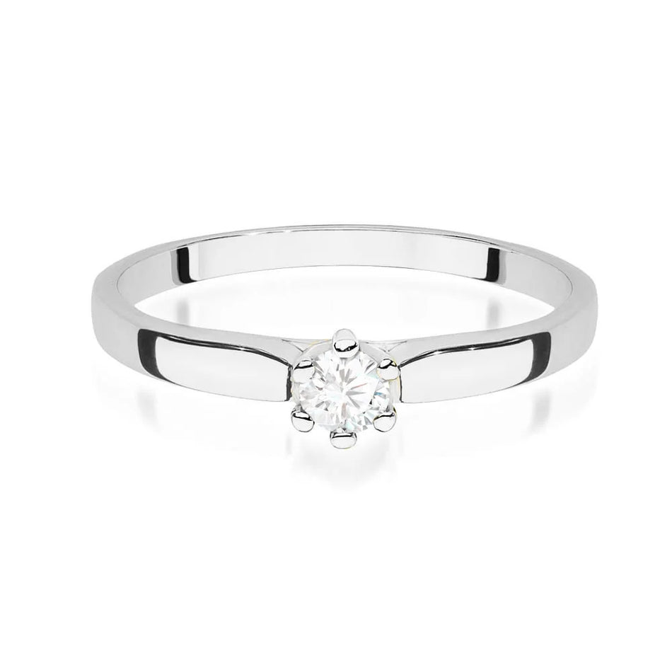 14k (585) White Gold Ring | 0.30ct Lab-grown Diamonds | GREMARI Jewelry
