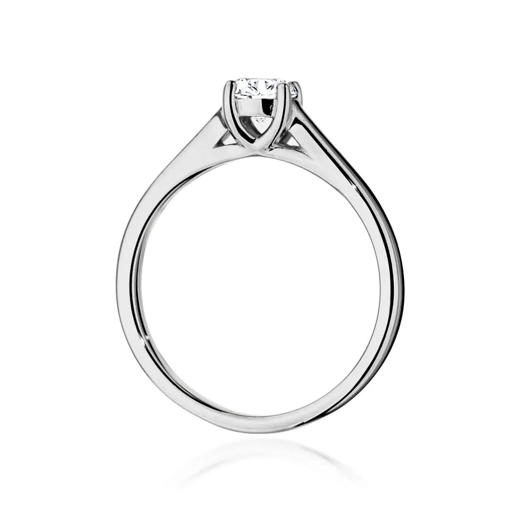 White Gold 14k(585) ring with 0,40ct diamond.  Perfect for a gift.