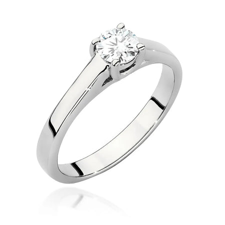 White Gold 14k(585) ring with 0,40ct diamond.  Perfect for a gift.