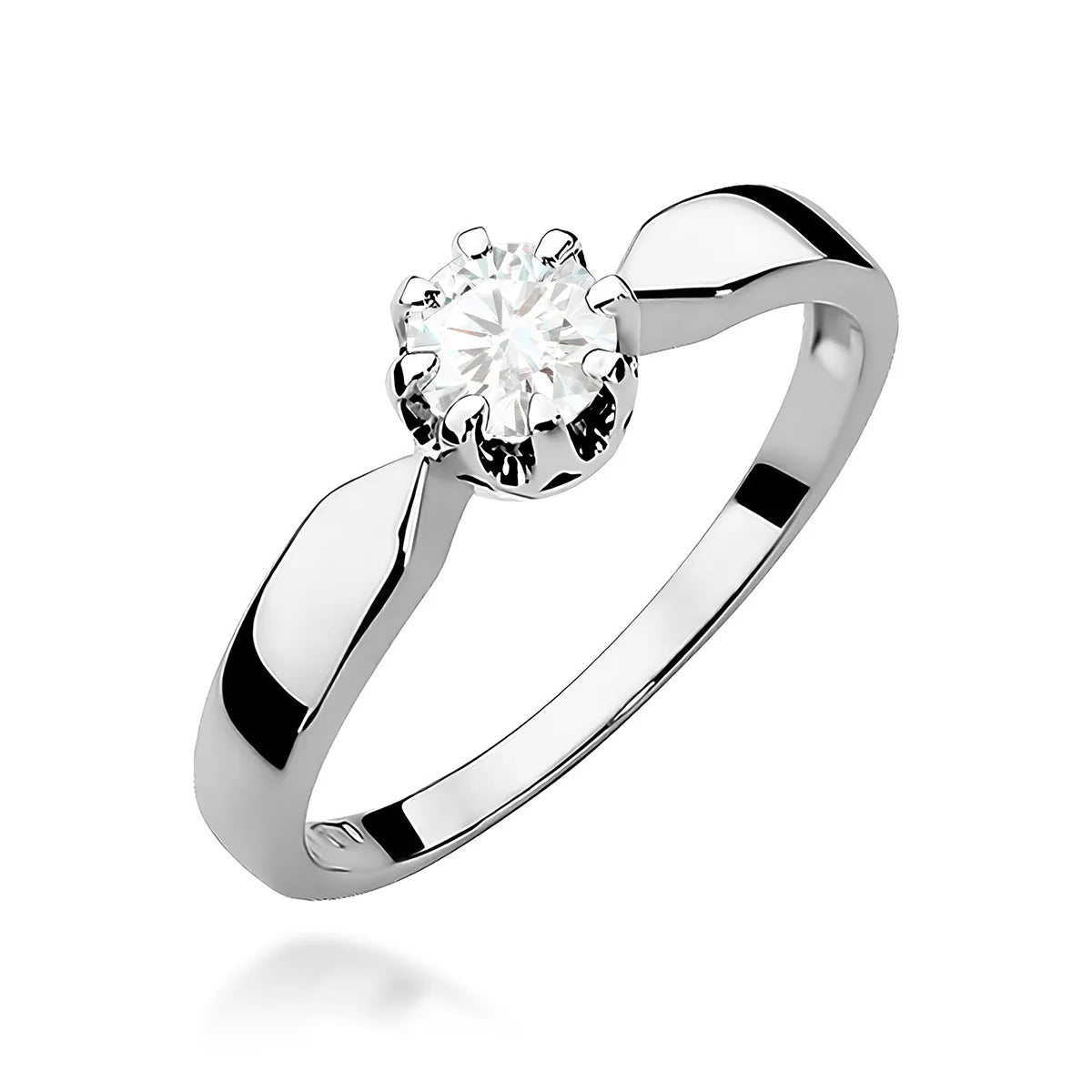 14k (585) White Gold Ring | 0.50ct Diamond | GREMARI Jewelry