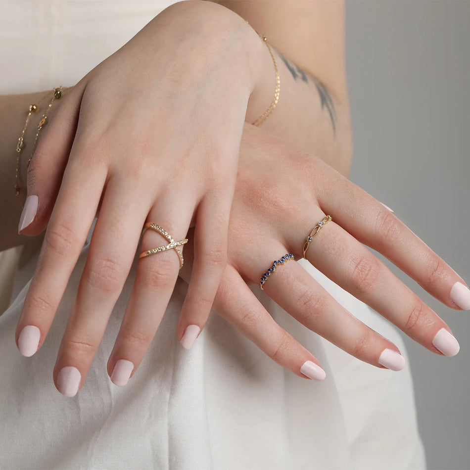 Prsteň z 8k zlata (333) s jemnou otvorenou prácou | Zirkónia | Šperky GREMARI