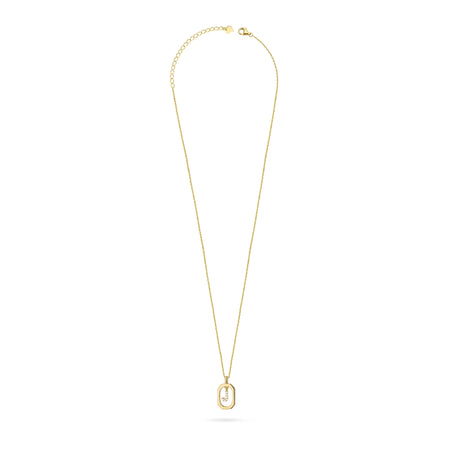 Halskette aus vergoldetem Silber (925) | Brief J & Zirkonia | GREMARI Schmuck