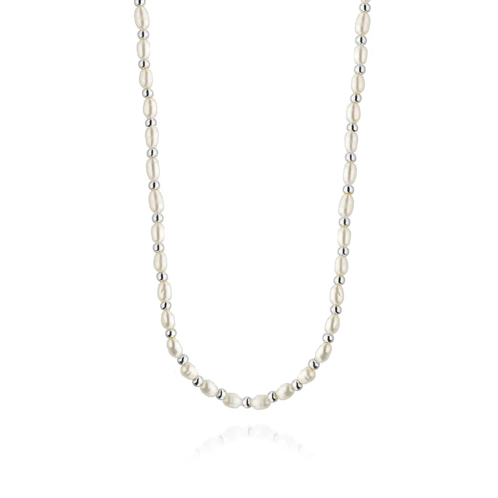 Sterling Silver (925) Necklace | Pearl Choker | GREMARI Jewelry