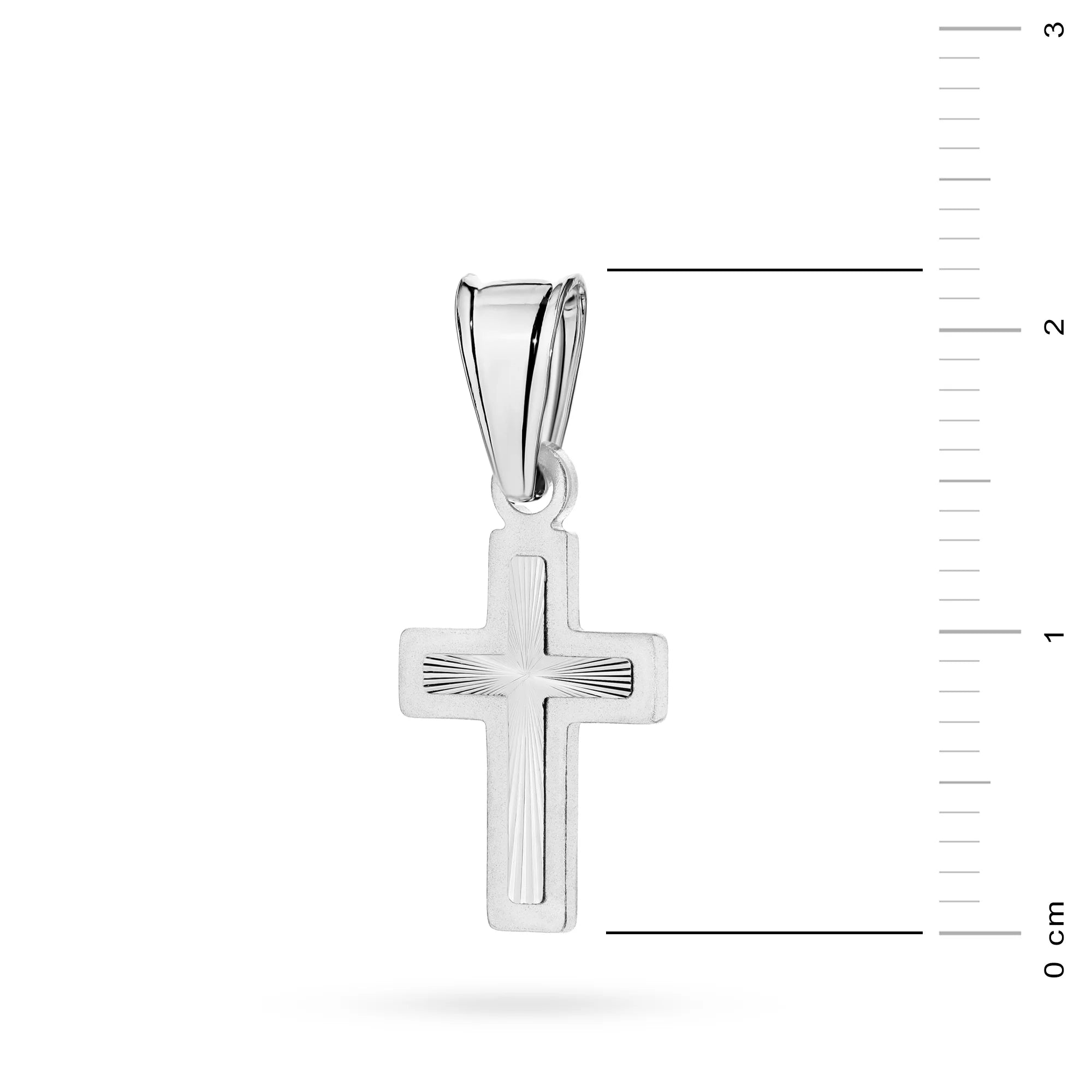 Silver (925) Small Cross Pendant | Decorated | GREMARI Jewelry