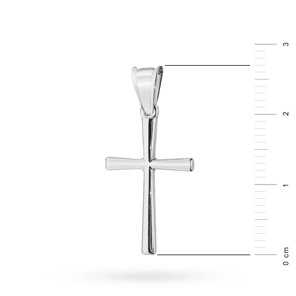 Silver (925) Small Cross Pendant | Minimalist Cross | GREMARI Jewelry 