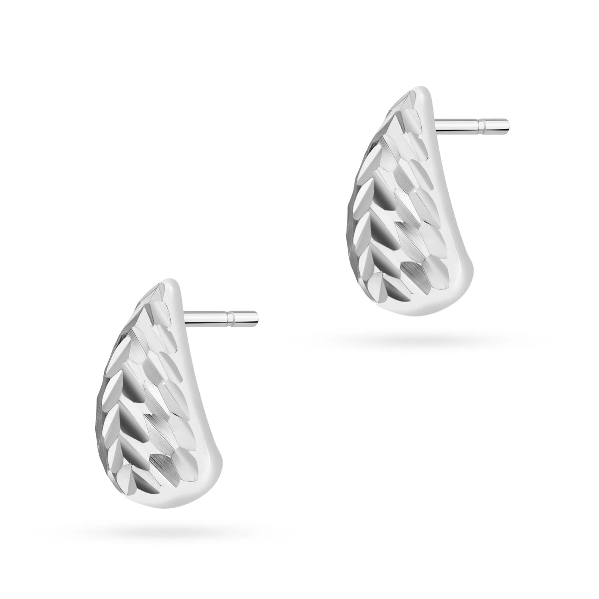 (925) Silver Stud Earrings | Teardrop | GREMARI Jewelry