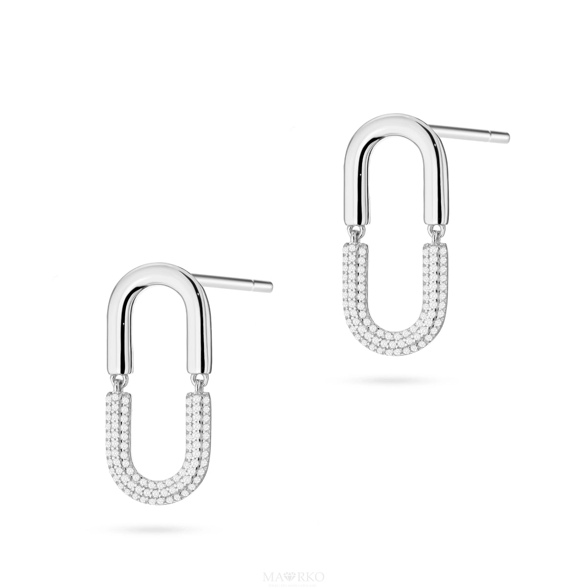 Silver (925) Stud Earrings | Zirconia | GREMARI Jewelry