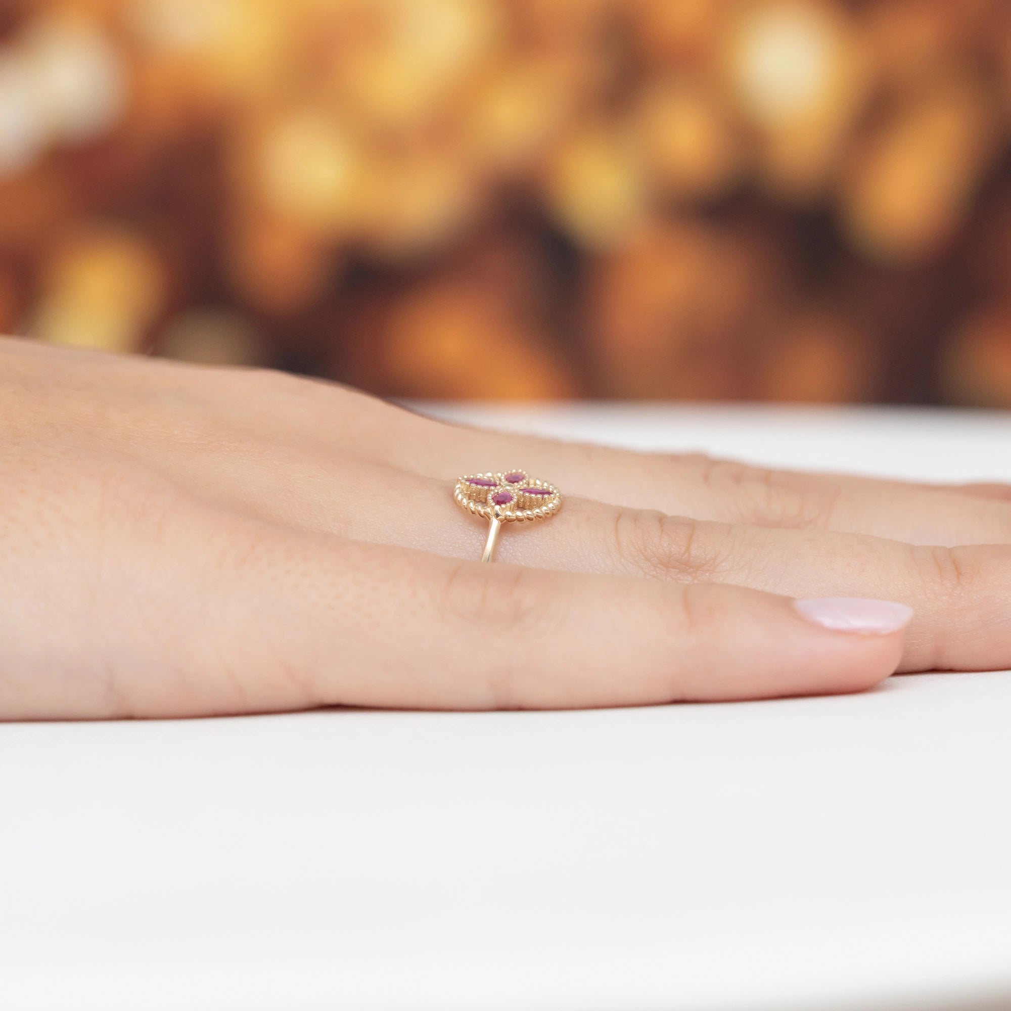 gold-ring-with-red-zirconia-flower-ap190-585-c