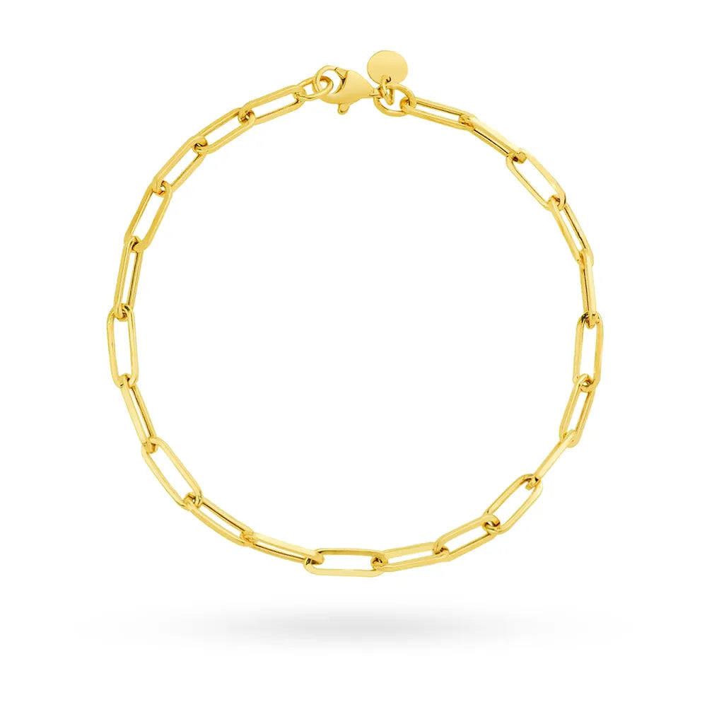 goldenes klassisches Armband mit breiter Ankerkette b-gw-231-585