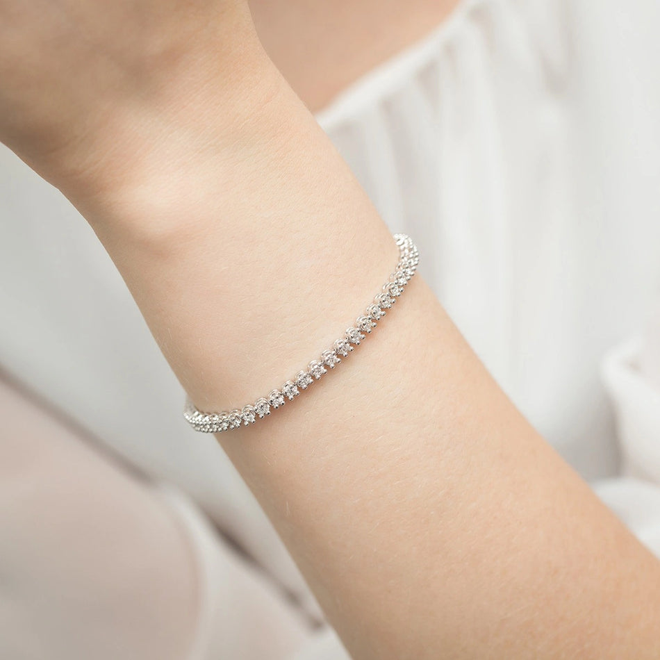 Gold Tennisarmband Set mit 2,16 ct Diamanten