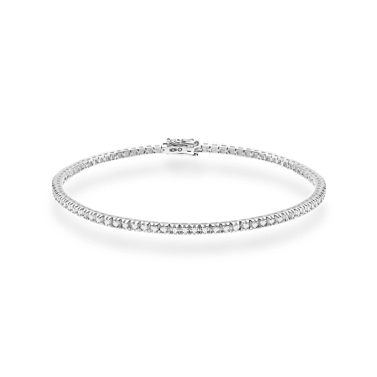 Gelbgold Armband mit Diamanten (17 cm)