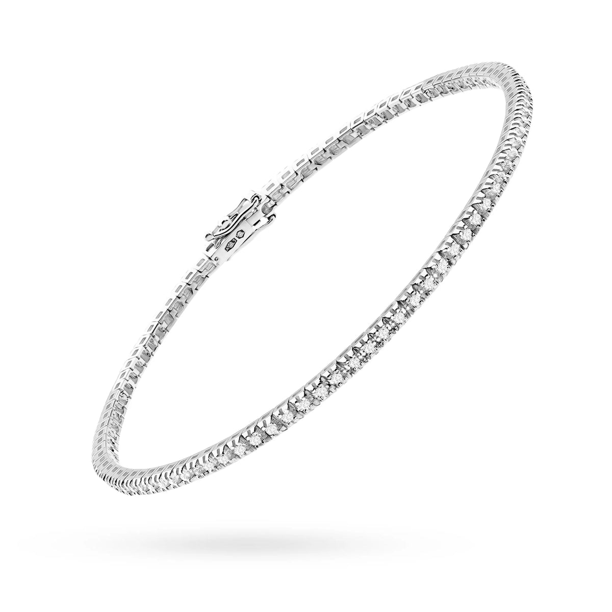 Gelbgold Armband mit Diamanten (17 cm)