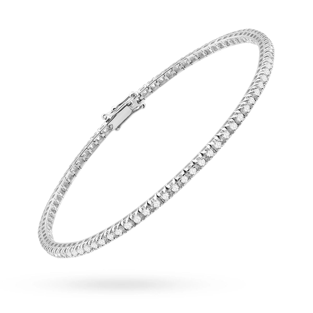 Gelbgold Armband mit Diamanten (19 cm)