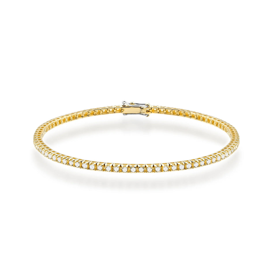 Gold Tennisarmband Set mit 1,073 ct Diamanten
