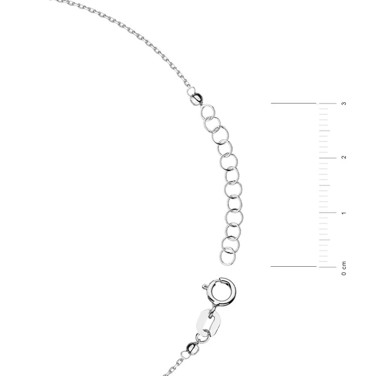 Sterling Silver Beaded Anklet