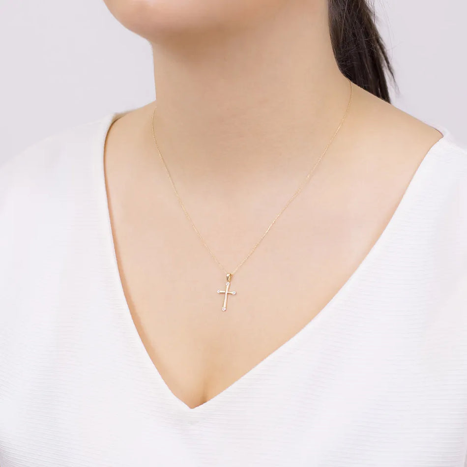 gold-cross-pendant-with-zirconia-d267-585-c
