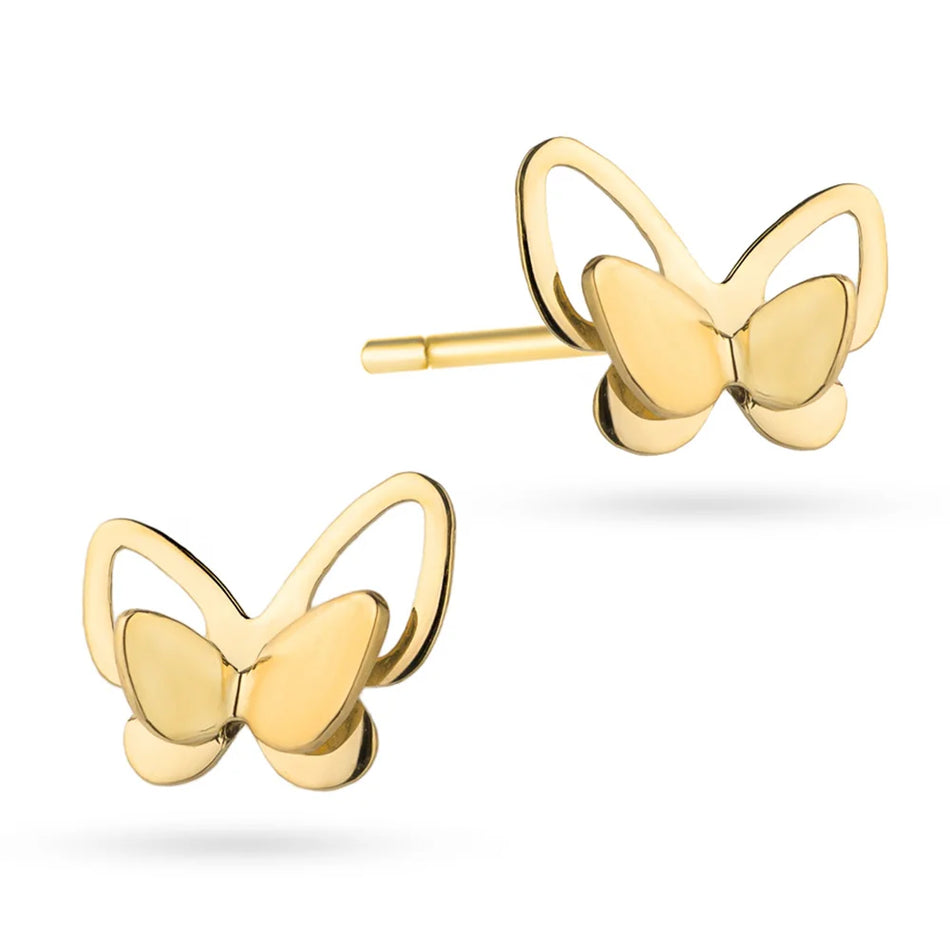 Children’s Gold Butterfly Earrings