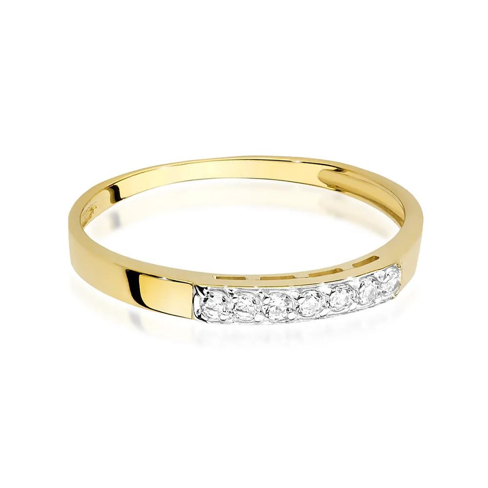 bague en or délicate avec zirconium ep096 333