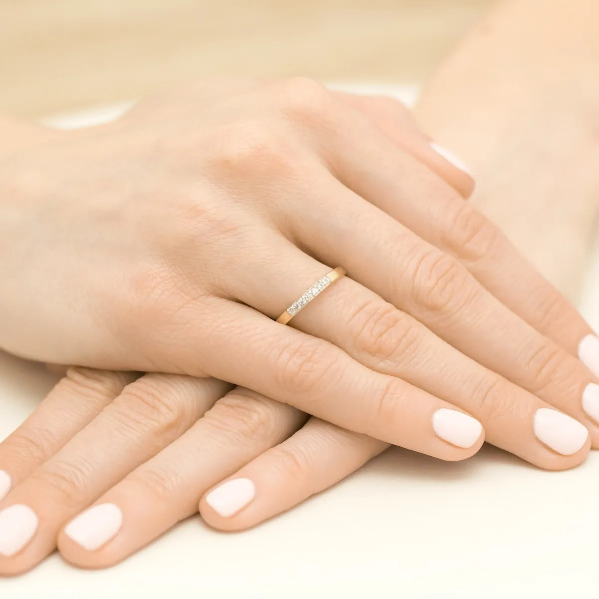 bague en or délicate avec zirconium ep096 333